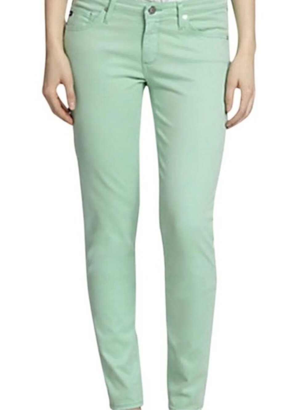 AG Jeans Women's Green Skinny Jeans